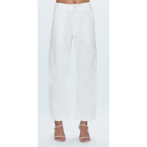 Pistola Sabrina Curve Utility Pant Size 30 White Anthropologie - Picture 1 of 8